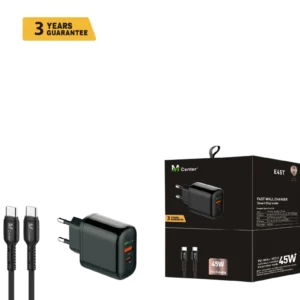 45W Dual-Port + Cable 1m
