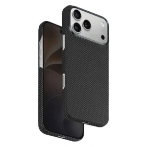 M Center Carbon Fiber Case — Midnight Black
